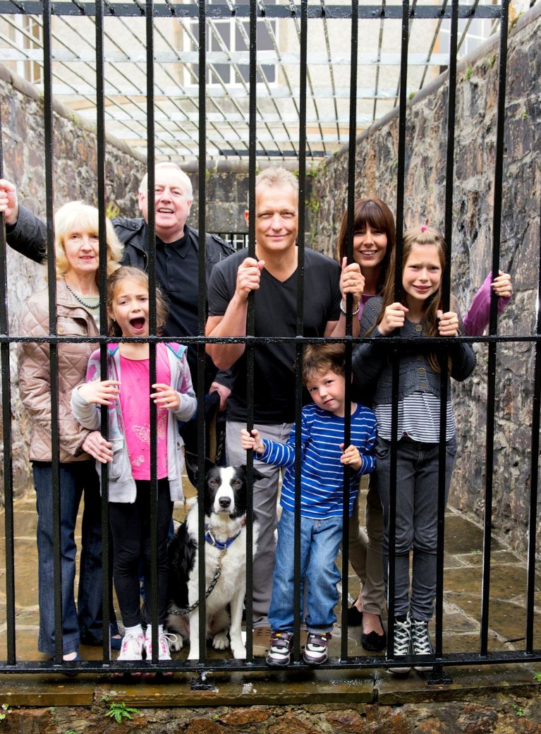 Family in the Inveraray Jail Airing Yard