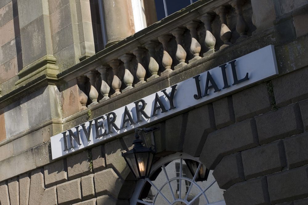The front of the jail